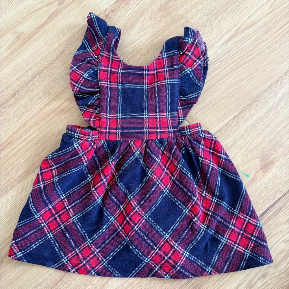 Janie and Jack Red and Blue Plaid Dress